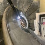 Hueco de escalera en fase de reforma