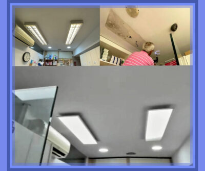 Trabajando la luz interior de una farmacia