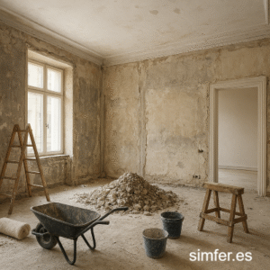 Antes de la reforma en una vivienda de lujo
